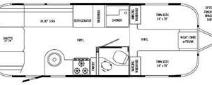2014 Airstream Flying Cloud 25FBT Twin